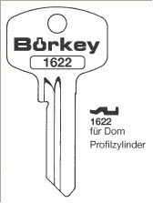 Afbeelding van Borkey 1622 Cilindersleutel voor DOM PROF.