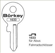 Afbeelding van Borkey 1633 Cilindersleutel voor ABUS FAHRRAD.
