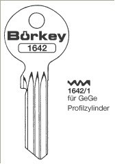 Afbeelding van Borkey 1642 1 Cilindersleutel voor GEGE