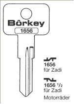 Afbeelding van Borkey 1656½ Cilindersleutel voor ZADI