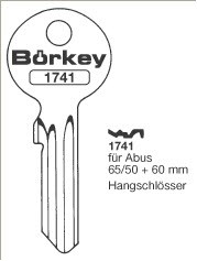 Afbeelding van Borkey 1741 Cilindersleutel voor ABUS