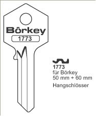 Afbeelding van Borkey 1773 Cilindersleutel BÖRKEY HANGSCHL.