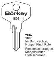 Afbeelding van Borkey 1806 Cilindersleutel voor HOPPE