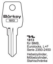 Afbeelding van Borkey 1813 Cilindersleutel voor EURO-LOCKS