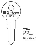 Afbeelding van Borkey 1816 Cilindersleutel voor RENZ BRIEFK.