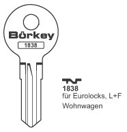 Afbeelding van Borkey 1838 Cilindersleutel voor EURO-LOCKS