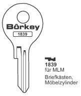 Afbeelding van Borkey 1839 Cilindersleutel voor MLM