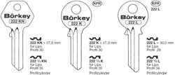 Afbeelding van Borkey 222½L Cilindersleutel voor LIPS 34