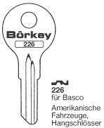 Afbeelding van Borkey 226 Cilindersleutel voor BASCO