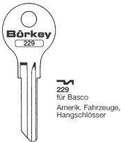 Afbeelding van Borkey 229 Cilindersleutel voor BASCO