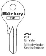 Afbeelding van Borkey 231 Cilindersleutel voor YALE