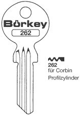 Afbeelding van Borkey 262 Cilindersleutel voor CORBIN