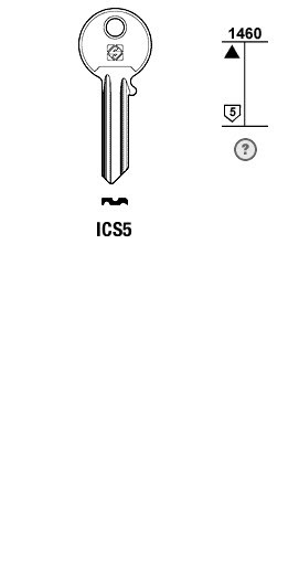 Afbeelding van Silca Cilindersleutel staal ICS5