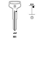 Afbeelding van Silca Cilindersleutel brass HI1