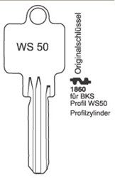 Afbeelding van Borkey 1860 Cilindersleutel voor BKS WS50