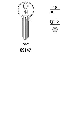 Afbeelding van Silca Cilindersleutel staal CS147