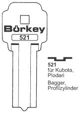 Afbeelding van Borkey Cilindersleutel 521