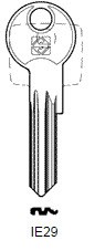 Afbeelding van Silca Cilindersleutel staal IE29 (F6 ICSA)
