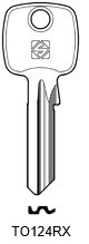 Afbeelding van Silca Cilindersleutel staal TO124RX