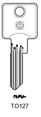 Afbeelding van Silca Cilindersleutel staal TO127
