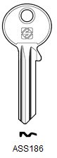 Afbeelding van Silca Cilindersleutel staal ASS186