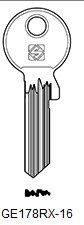Afbeelding van Silca Cilindersleutel staal GE178RX-16