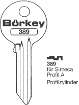 Afbeelding van Borkey 389 Cilindersleutel voor SIMECA A