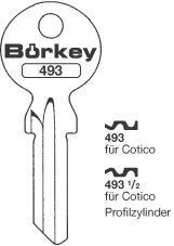 Afbeelding van Borkey 493½ Cilindersleutel voor COTTICO