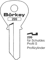 Afbeelding van Borkey 299 Cilindersleutel voor SCHULDES S