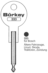 Afbeelding van Borkey 333 Cilindersleutel voor BOSCH ZDG