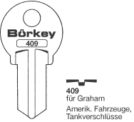 Afbeelding van Borkey 409 Cilindersleutel voor YALE, GRAHAM