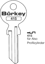 Afbeelding van Borkey 415 Cilindersleutel voor ALSO