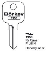 Afbeelding van Borkey 1950 Cilindersleutel voor OJMAR