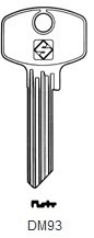 Afbeelding van Silca Cilindersleutel staal DM93