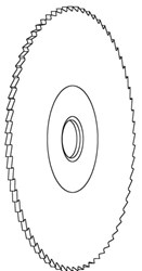 Afbeelding van Borkey klavierfrees 80x2,5mm HSS