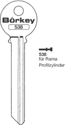 Afbeelding van Borkey 538 Cilindersleutel voor RAMA, STAHL