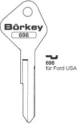 Afbeelding van Borkey 698 Cilindersleutel voor FORD USA