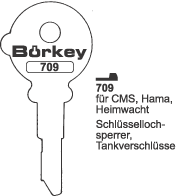 Afbeelding van Borkey 709 Cilindersleutel voor HEIMW. HAMA