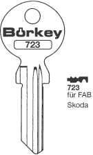 Afbeelding van Borkey 723 Cilindersleutel voor FAB SKODA