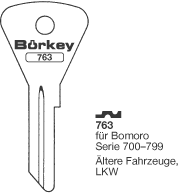 Afbeelding van Borkey 763 Cilindersleutel voor BOMORO 700