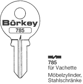 Afbeelding van Borkey 785 Cilindersleutel voor VACHETTE