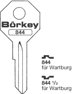 Afbeelding van Borkey 844½ Cilindersleutel voor WARTBURG