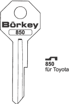 Afbeelding van Borkey 850 Cilindersleutel voor TOYOTA