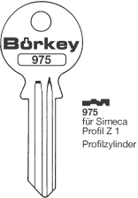 Afbeelding van Borkey 975 Cilindersleutel voor SIMECA Z1 MS