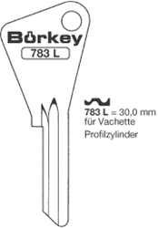 Afbeelding van Borkey Cilindersleutel 783K