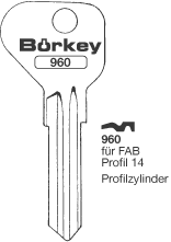 Afbeelding van Borkey 960 Cilindersleutel voor FAB SKODA