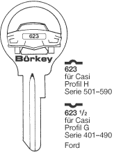 Afbeelding van Borkey Cilindersleutel 623