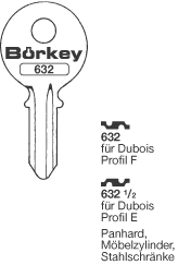 Afbeelding van Borkey Cilindersleutel 632