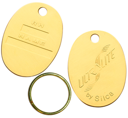 Afbeelding van Silca Ultralite sleutelhanger ovaal goud AVK401044