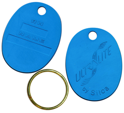 Afbeelding van Silca Ultralite sleutelhanger ovaal blauw AVK401043